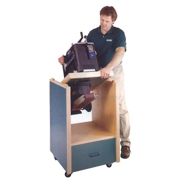 product: Wood Magazine Woodworking Project Paper Plan to Build Swivel-Topped Tool Cabinet shown