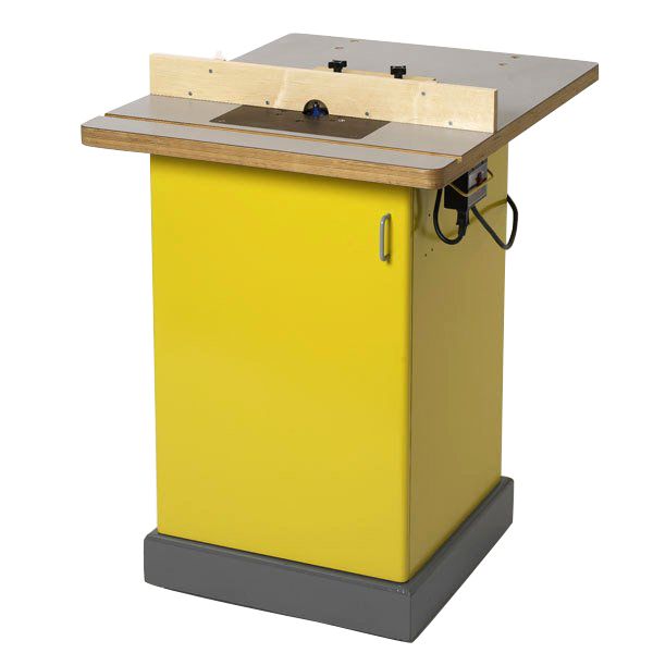 product: Wood Magazine Woodworking Project Paper Plan to Build Tilt-Top Router Table shown