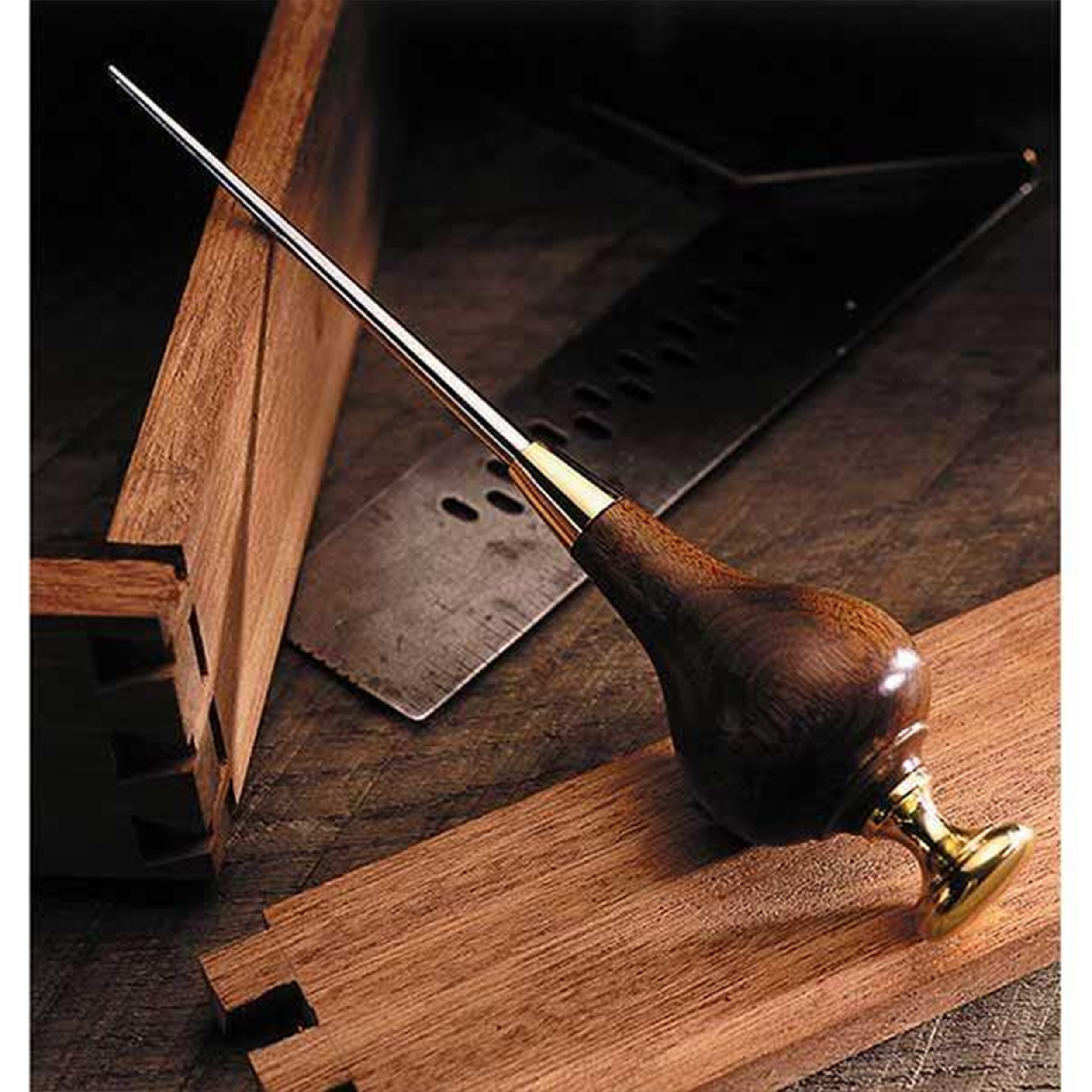 product: Wood Magazine Downloadable Woodworking Project Plan to Build Scratch Awl shown
