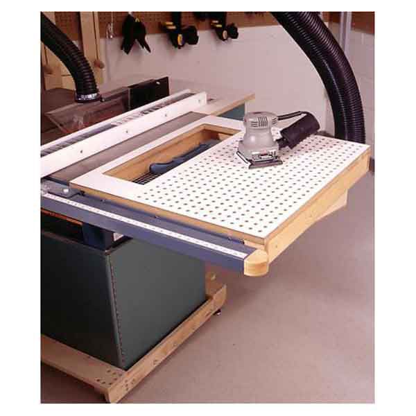 product: Wood Magazine Woodworking Project Paper Plan to Build Tablesaw Sanding Table shown