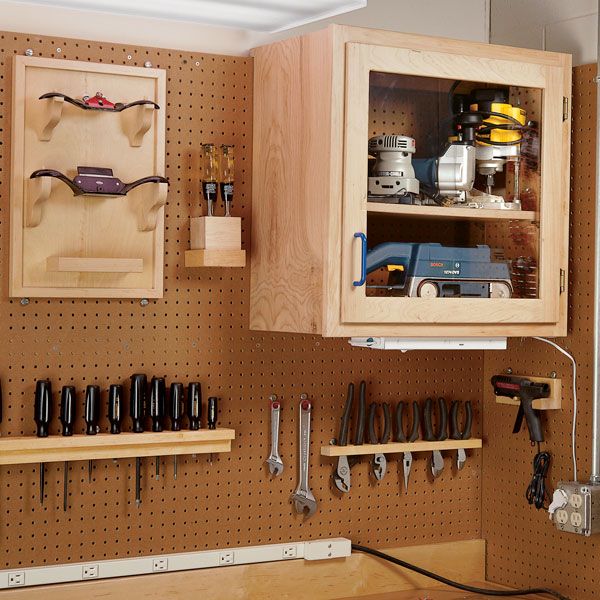 product: Wood Magazine Woodworking Project Paper Plan to Build Modular Shop Cabinet System shown
