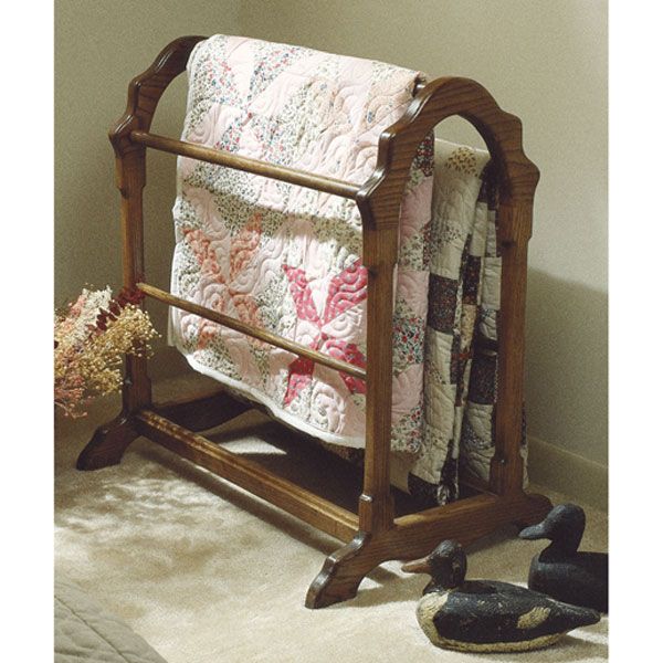 product: Wood Magazine Woodworking Project Paper Plan to Build Country Classic Quilt Rack (Large Format) shown