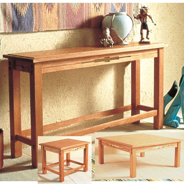 product: Wood Magazine Woodworking Project Paper Plan to Build Southwest Trio of Tables shown