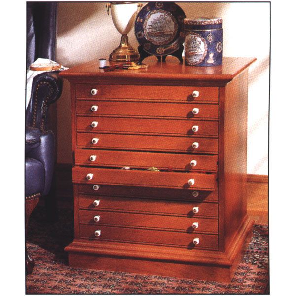 product: Wood Magazine Woodworking Project Paper Plan to Build Collector's Cabinet shown