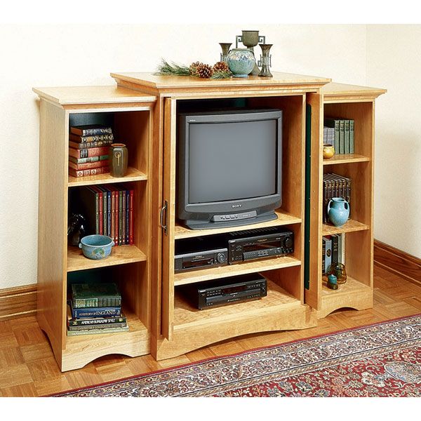 product: Wood Magazine Woodworking Project Paper Plan to Build Extravaganza Entertainment Center shown