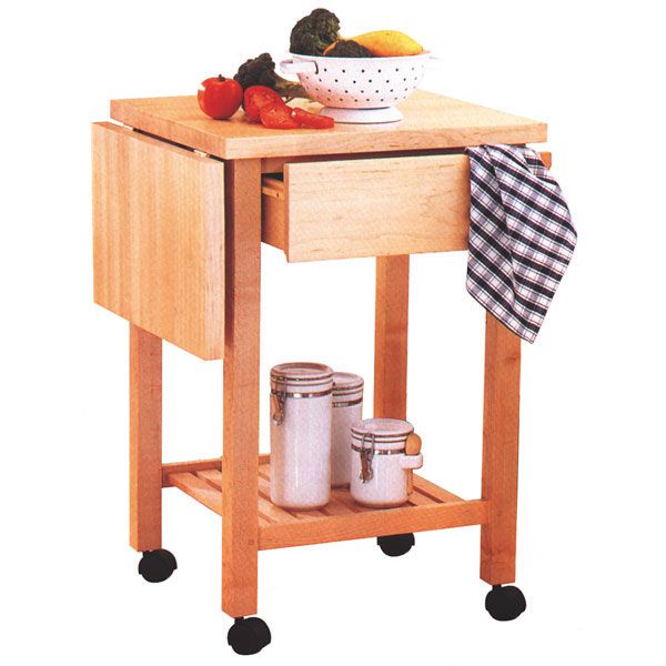 product: Wood Magazine Woodworking Project Paper Plan to Build Kitchen Cart shown
