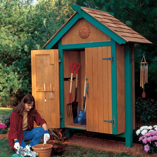 product: Wood Magazine Woodworking Project Paper Plan to Build Mini Garden Shed shown