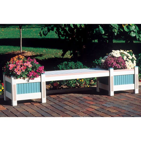Woodworking Project Paper Plan To Build Classic Planter & Bench