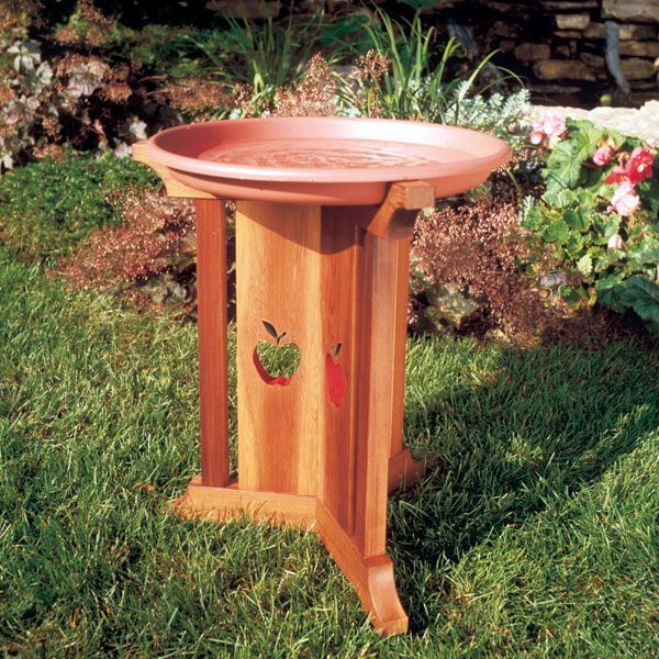 product: Wood Magazine Woodworking Project Paper Plan to Build Birdbath Beauty shown