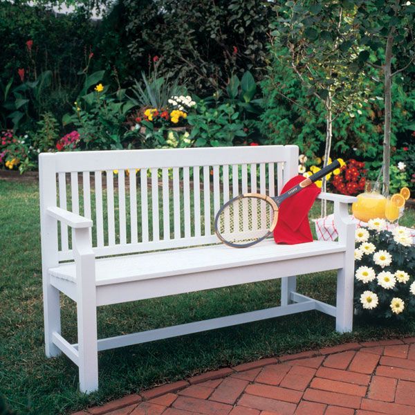product: Wood Magazine Woodworking Project Paper Plan to Build Sittin' Pretty Settee shown