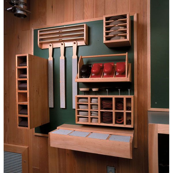 product: Wood Magazine Woodworking Project Paper Plan to Build Sanding Supply Center shown