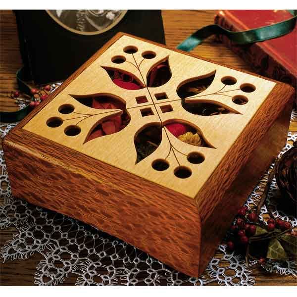 product: Wood Magazine Woodworking Project Paper Plan to Build Potpourri Box shown