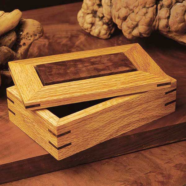 product: Wood Magazine Woodworking Project Paper Plan to Build Splined Ornamental Box shown