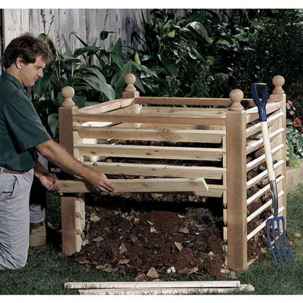 product: Wood Magazine Woodworking Project Paper Plan to Build Compost Crib shown