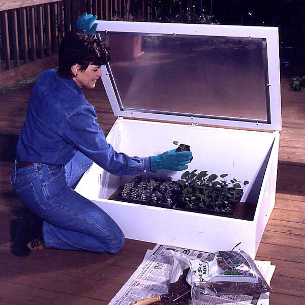 product: Wood Magazine Woodworking Project Paper Plan to Build Cold Frame shown