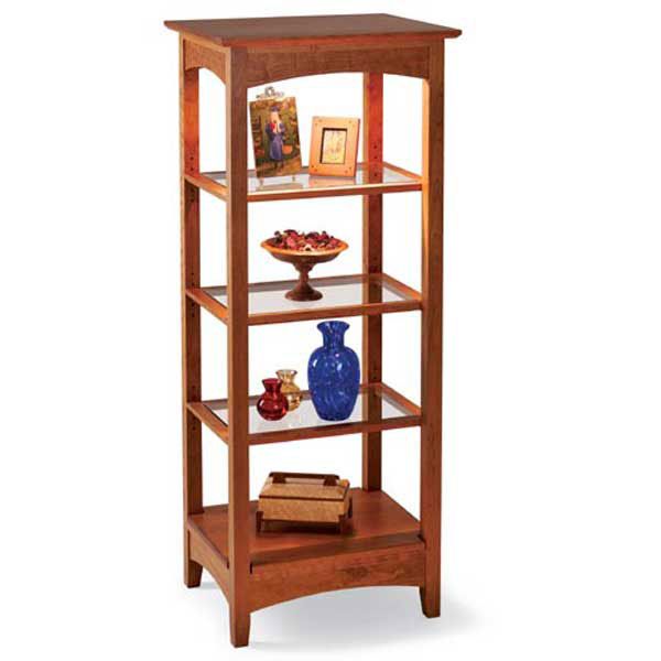 product: Wood Magazine Woodworking Project Paper Plan to Build Lighted Showcase shown