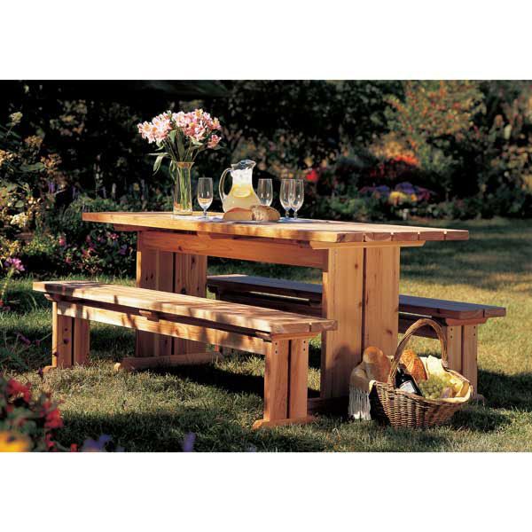product: Wood Magazine Woodworking Project Paper Plan to Build Best-Yet Picnic Set shown