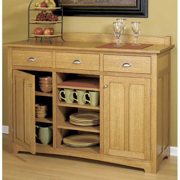 product: Wood Magazine Woodworking Project Paper Plan to Build Traditional Sideboard shown