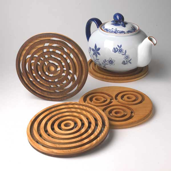 product: Wood Magazine Woodworking Project Paper Plan to Build Trivet Pursuit shown