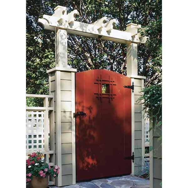 product: Wood Magazine Woodworking Project Paper Plan to Build Grand Entrance Garden Gate shown