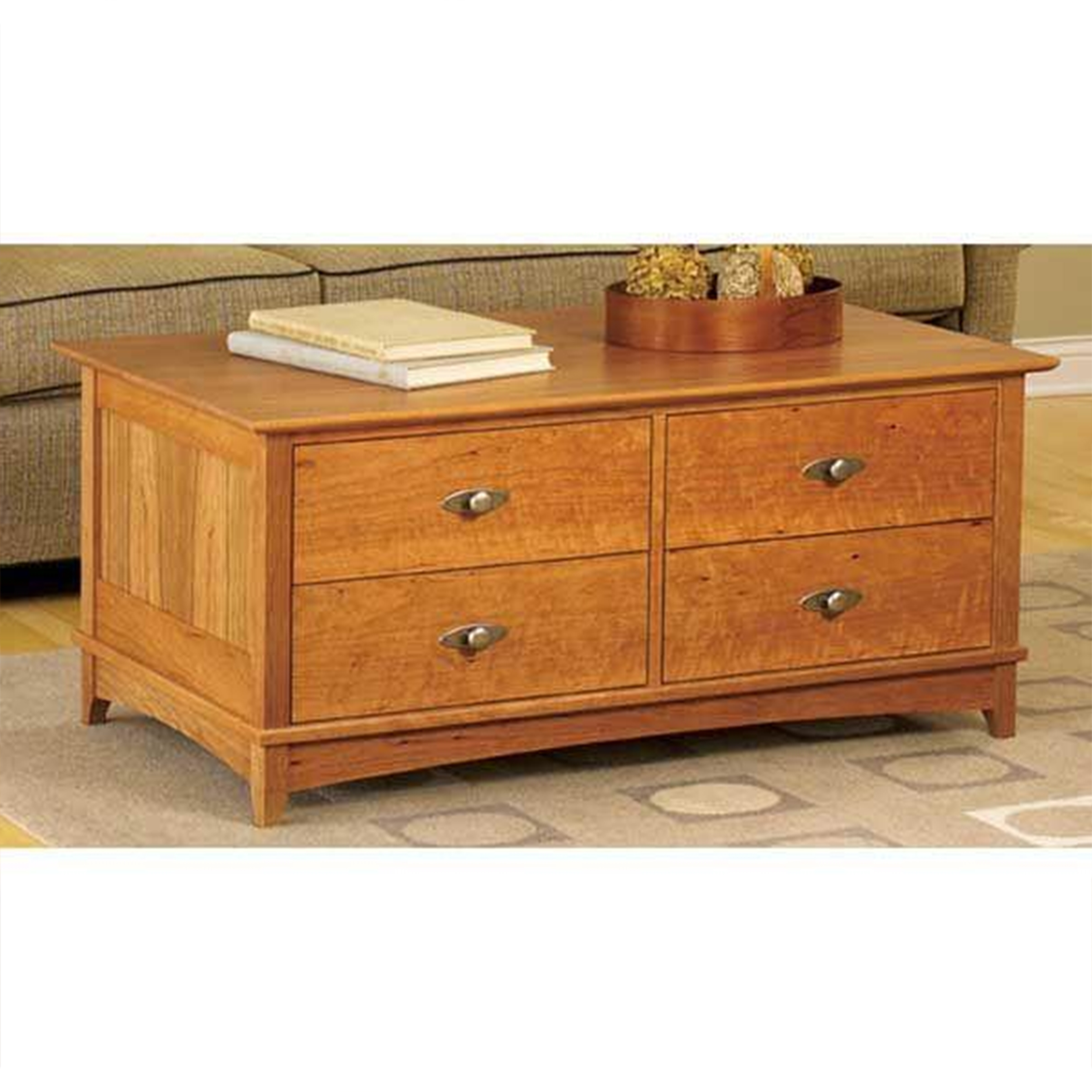 product: Wood Magazine Downloadable Woodworking Project Plan to Build Entertainment Center Coffee Table shown