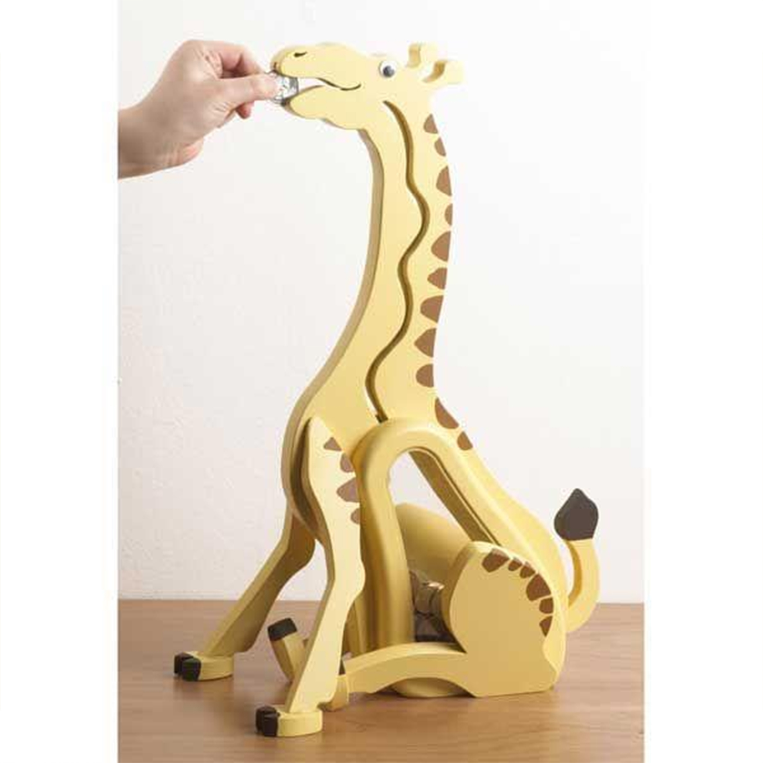 product: Wood Magazine Downloadable Woodworking Project Plan to Build Money-Hungry Giraffe Bank shown