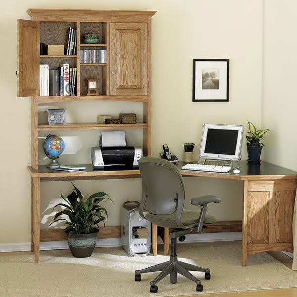 product: Wood Magazine Woodworking Project Paper Plan to Build Sensational Sectional Desk System shown