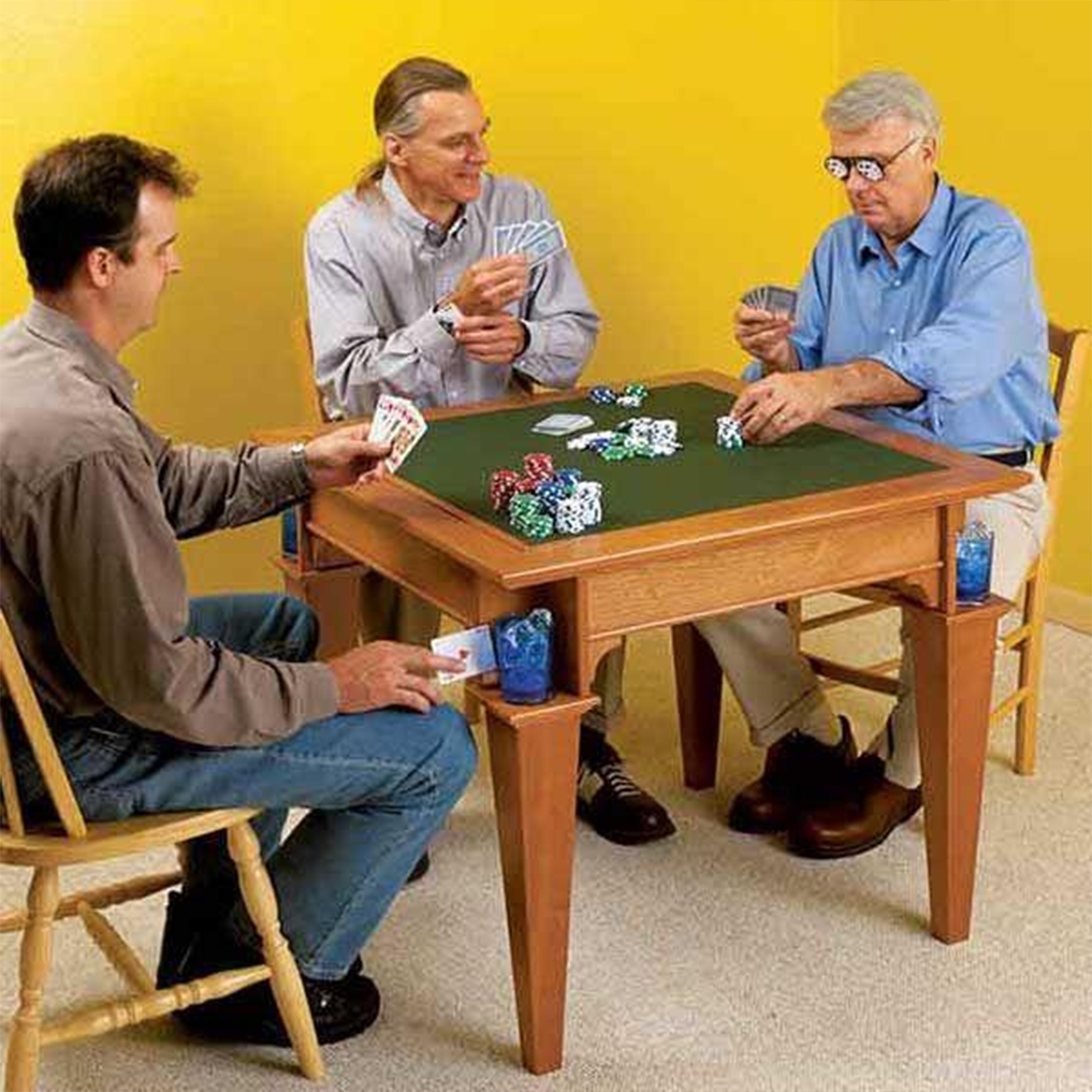product: Wood Magazine Downloadable Woodworking Project Plan to Build Game Table shown