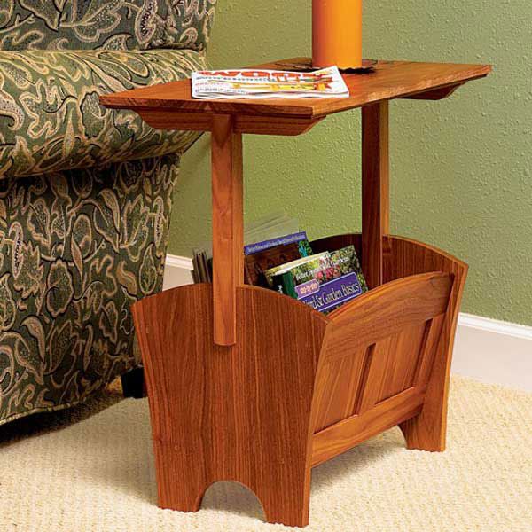 Woodworking Project Paper Plan To Build Magazine Rack/table