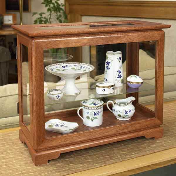 product: Wood Magazine Woodworking Project Paper Plan to Build Full-View Display Case shown