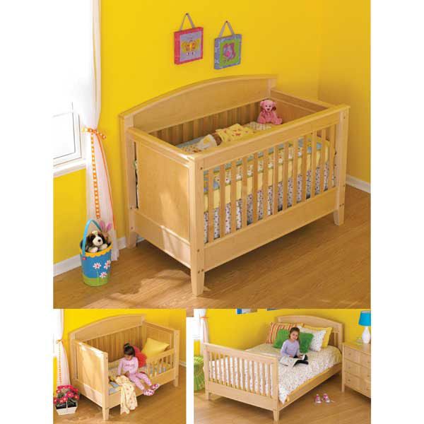 product: Wood Magazine Woodworking Project Paper Plan to Build 3-in-1 Bed for All Ages shown