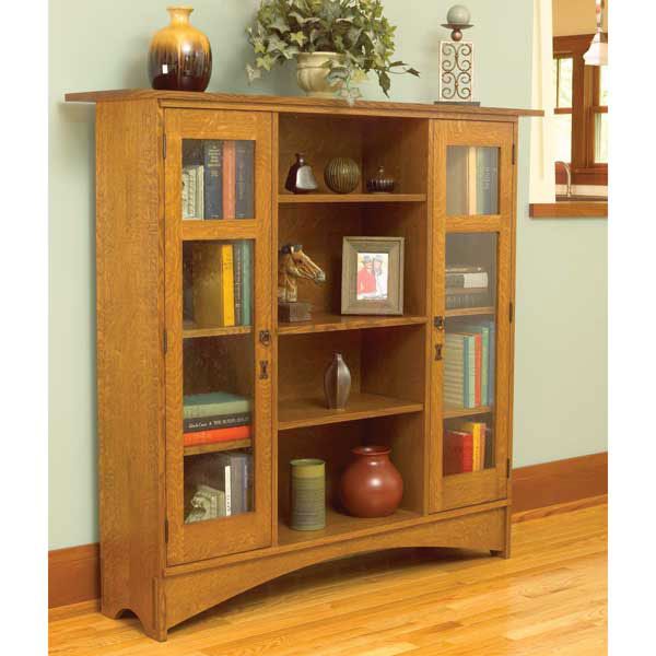 product: Wood Magazine Woodworking Project Paper Plan to Build Mission Bookcase shown