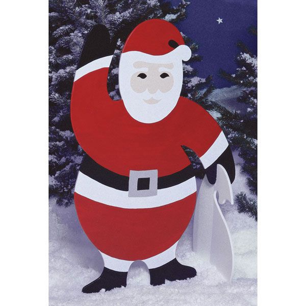 product: Wood Magazine Woodworking Project Paper Plan to Build 4 ft. Santa shown