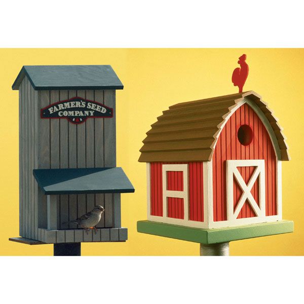 product: Wood Magazine Woodworking Project Paper Plan to Build Birdhouse/Birdfeeder shown