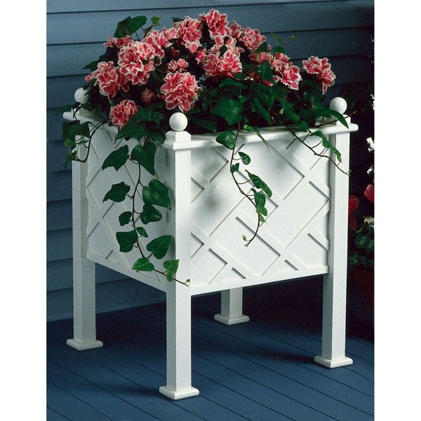 product: Wood Magazine Woodworking Project Paper Plan to Build Stately Planter shown