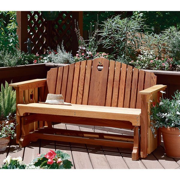 product: Wood Magazine Woodworking Project Paper Plan to Build Porch Glider shown