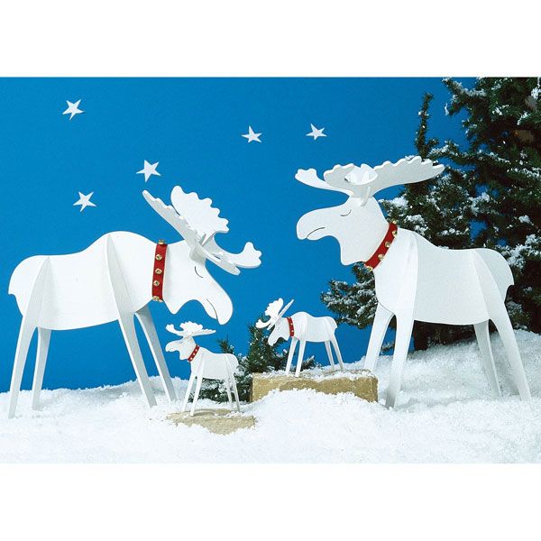 product: Wood Magazine Woodworking Project Paper Plan to Build Medium & Small Moose shown
