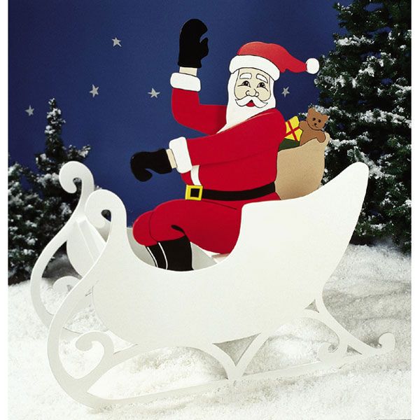 product: Wood Magazine Woodworking Project Paper Plan to Build Sittin' Pretty Santa shown