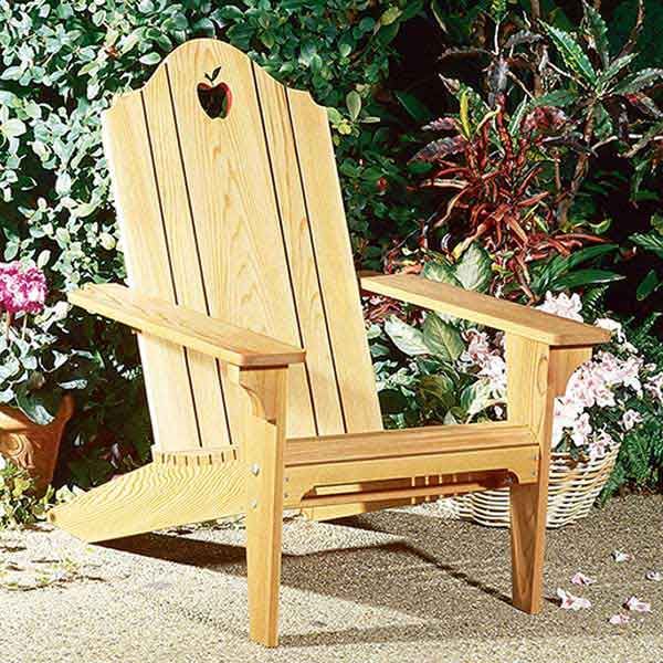 product: Wood Magazine Woodworking Project Paper Plan to Build Folding Adirondack Chair shown