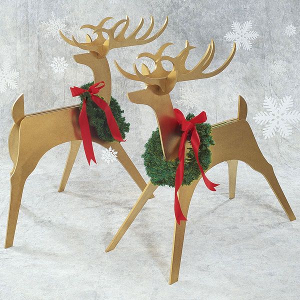 product: Wood Magazine Woodworking Project Paper Plan to Build Sleek & Stylish Reindeer shown