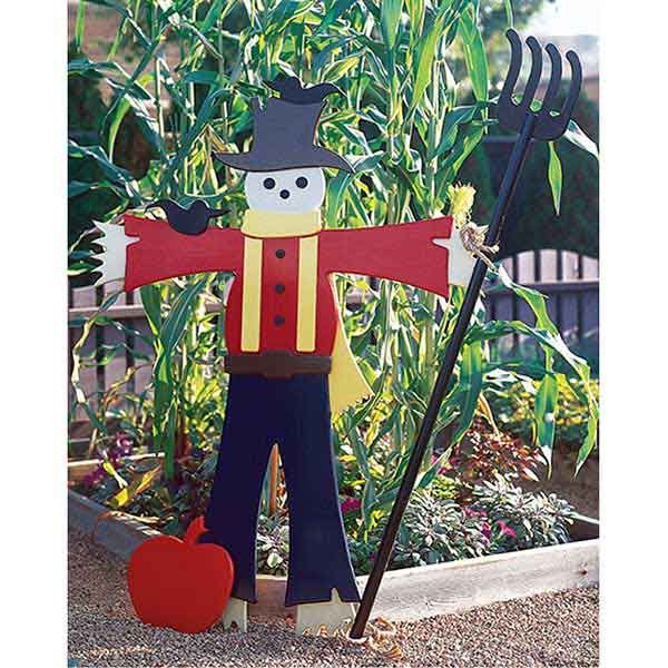 product: Wood Magazine Woodworking Project Paper Plan to Build Easy Going Scarecrow shown