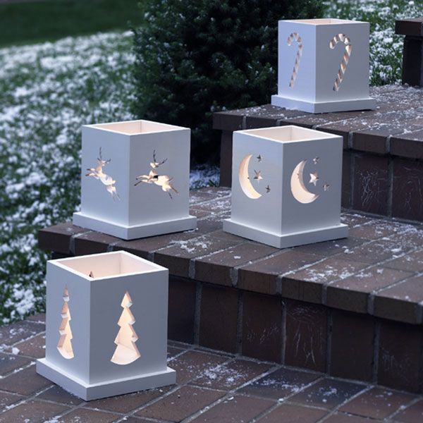 product: Wood Magazine Woodworking Project Paper Plan to Build Holiday Luminarias shown