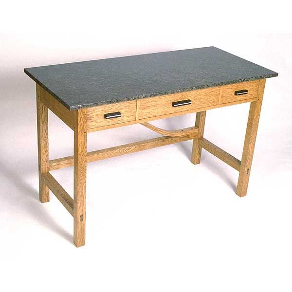 Woodworking Project Paper Plan To Build Library Table, Afd202