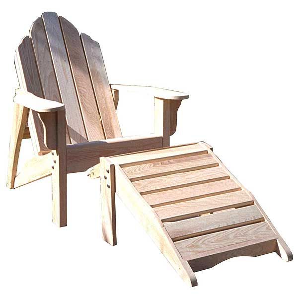 Woodworking Project Paper Plan To Build Adirondack Chair And Footstool, Afd241