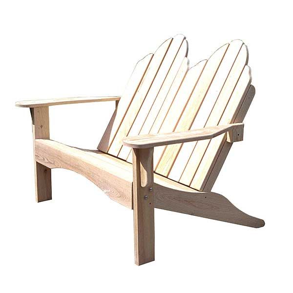 Woodworking Project Paper Plan To Build Adirondack Love Seat, Afd242