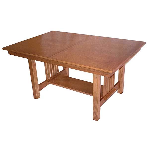 Woodworking Project Paper Plan To Build Mission Style Dining Table, Afd160