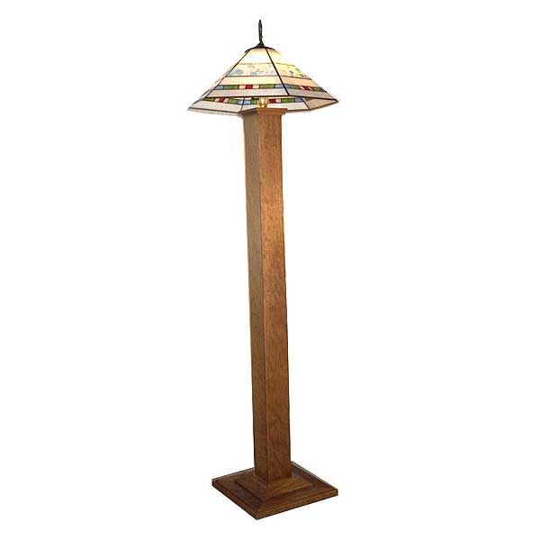 Woodworking Project Paper Plan To Build Mission Style Lamp, Afd231