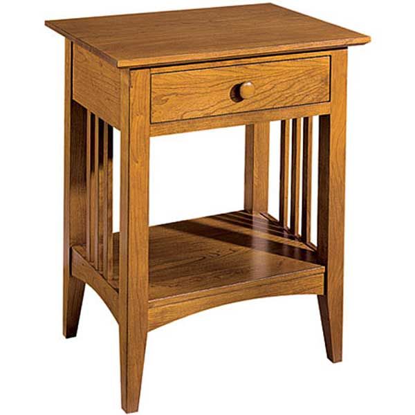 Woodworking Project Paper Plan To Build Mission Style Contemporary Night Stand, Afd348