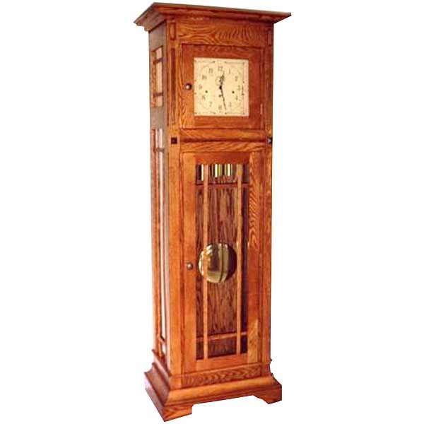 Woodworking Project Paper Plan To Build Mission Style Grandfather Clock, Afd295