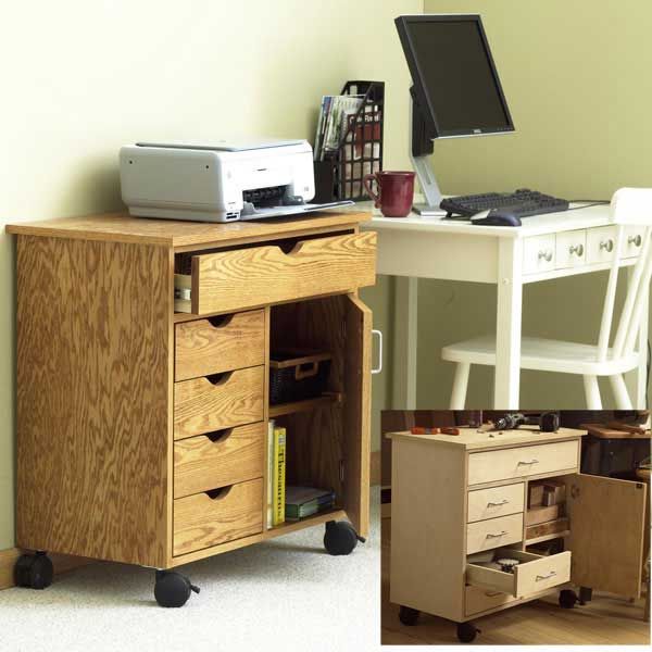 product: Wood Magazine Woodworking Project Paper Plan to Build Home/Shop Storage Cart shown